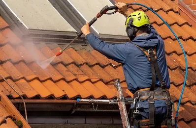 Démoussage et hydrofuge de toiture à Soursac